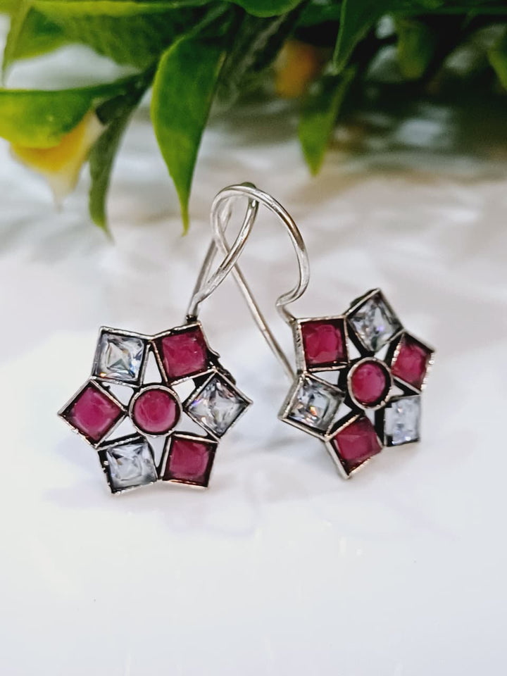 Crimson Bloom Studs